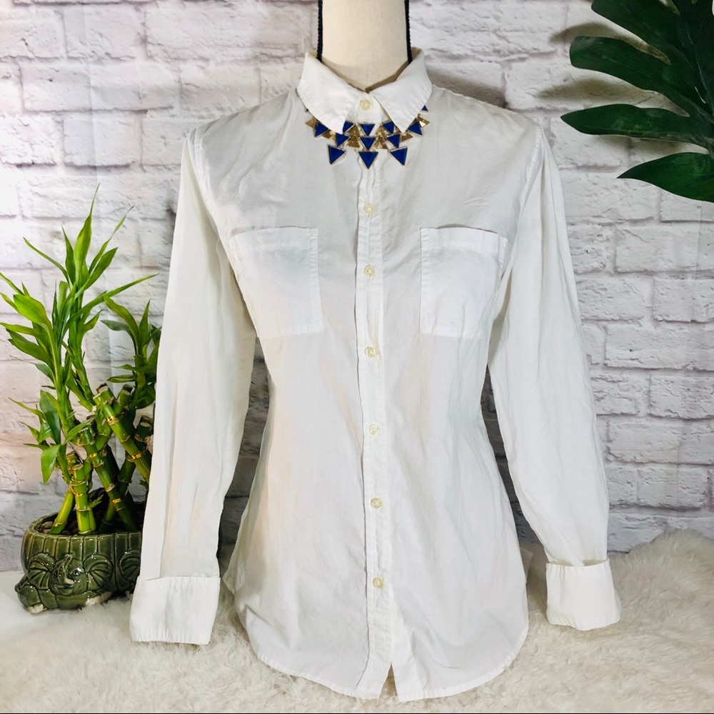 Long Sleeve Button Down Blouse Dress Shirt